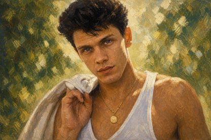 peinture huile sur toile faite sur commande - PORTRAIT MARC