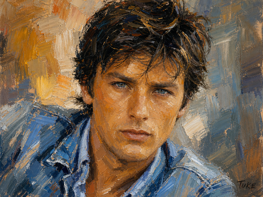 peinture huile sur toile faite sur commande - PORTRAIT ALAIN