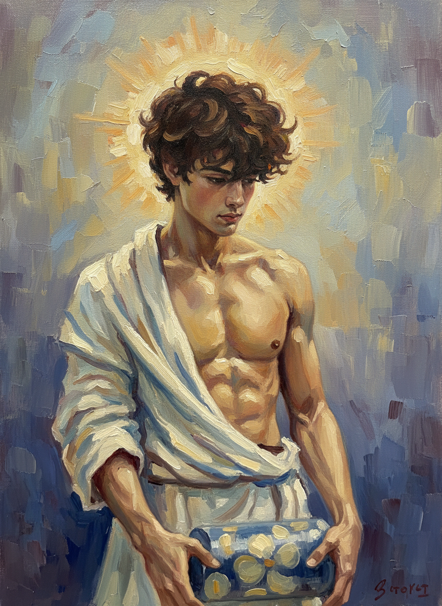 peinture huile sur toile faite sur commande - PORTRAIT JEUNE