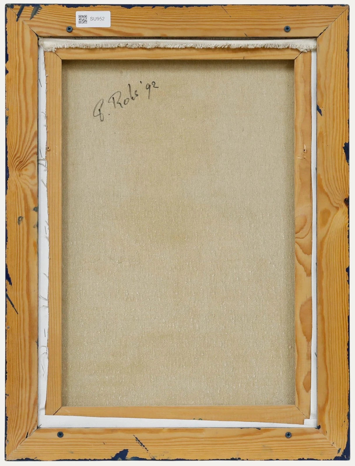 enfant de choeur portrait peinture huile sur toile avec cadre