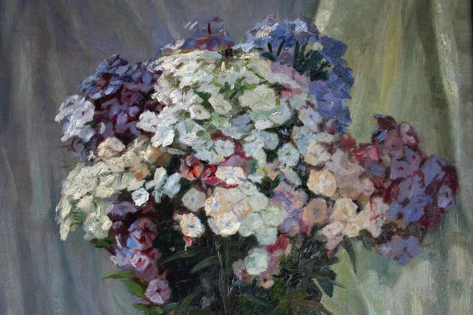 Armin Commichau (1889-1961) Grande nature morte aux fleurs dans un beau cadre 1927 - Kikooyou Art Gallery - Kikooyou Art Gallery