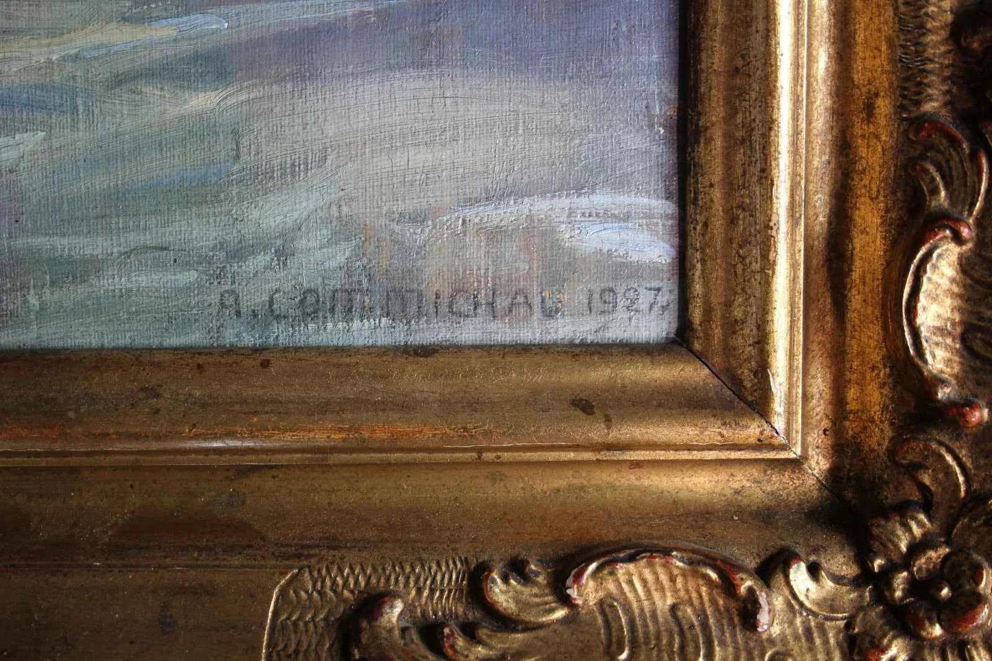 Armin Commichau (1889-1961) Grande nature morte aux fleurs dans un beau cadre 1927 - Kikooyou Art Gallery - Kikooyou Art Gallery