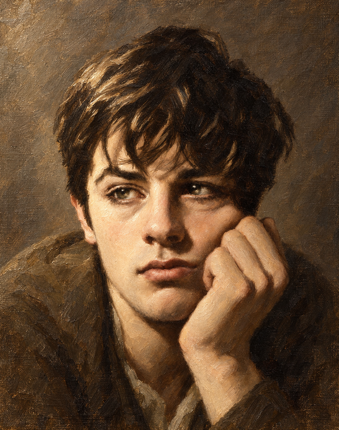 peinture huile sur toile faite sur commande - PORTRAIT BOGOSSE