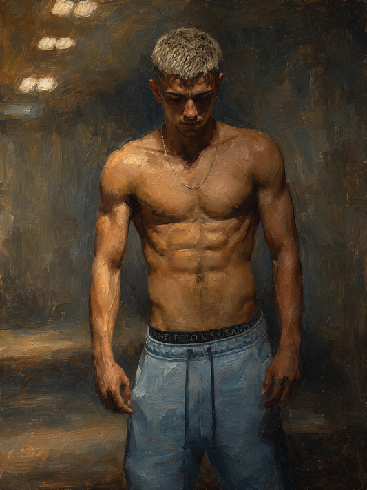 peinture huile sur toile faite sur commande - PORTRAIT SHORT