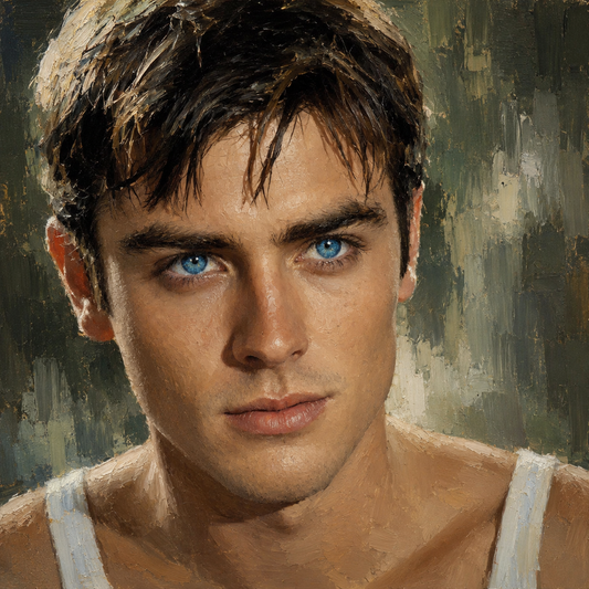 peinture huile sur toile faite sur commande - PORTRAIT SUBLIME