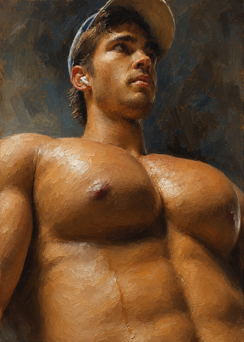 peinture huile sur toile faite sur commande - PORTRAIT BOOBS
