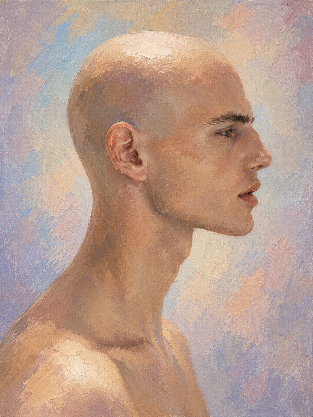 peinture huile sur toile faite sur commande - PORTRAIT BOGOSSE skin
