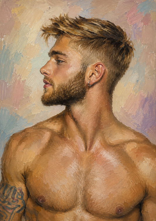 peinture huile sur toile faite sur commande - PORTRAIT BOGOSSE