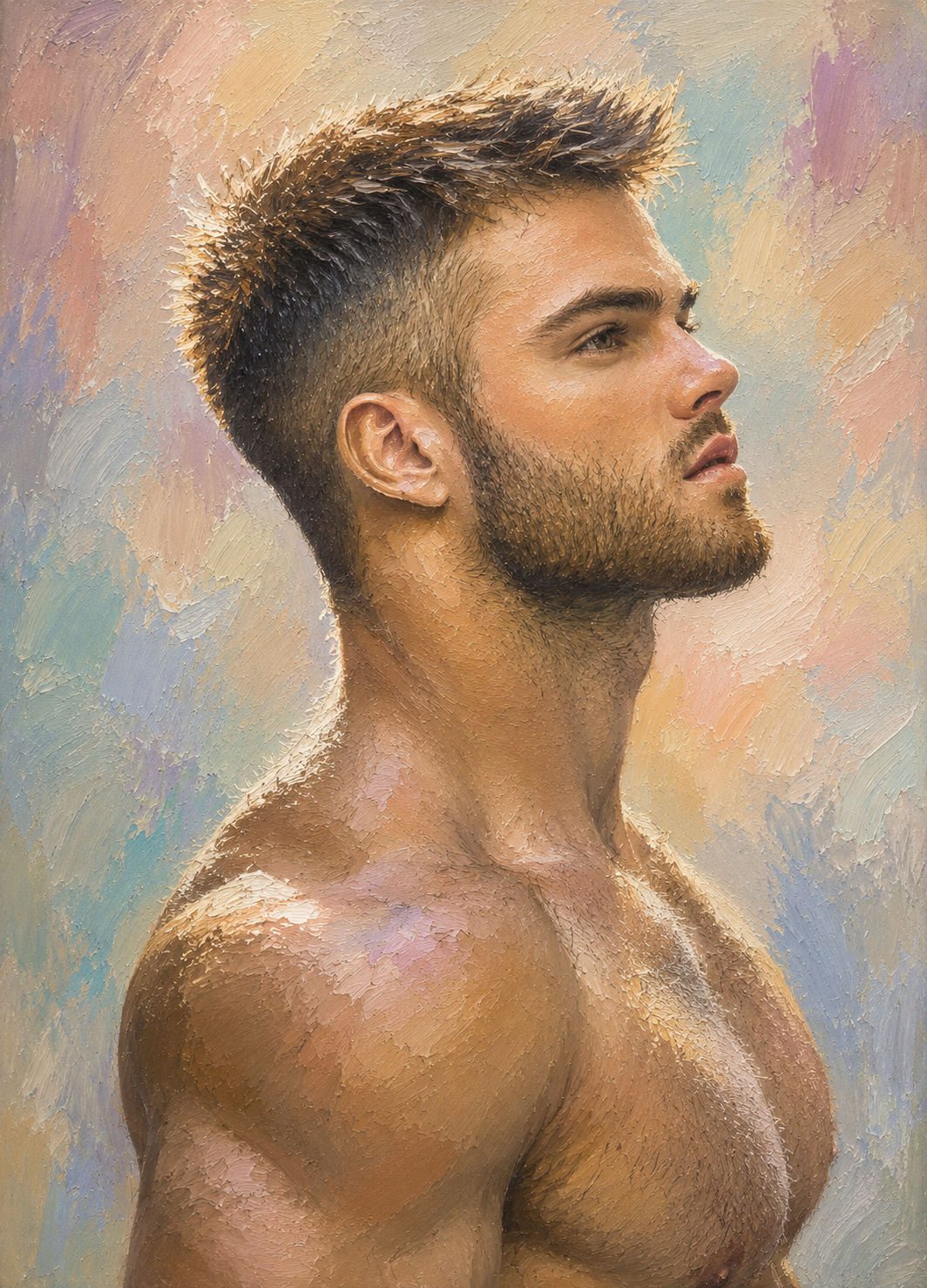 peinture huile sur toile faite sur commande - PORTRAIT BOGOSSE