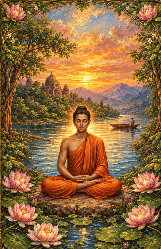 peinture huile sur toile faite sur commande - PORTRAIT SIDDHARTHA