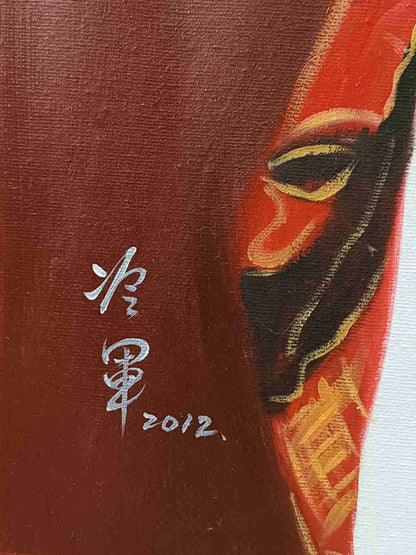 Portrait-traditionel-Peinture à l'huile sur toile "Beauté classique" peinte à la main chinoise par Chen Yifei