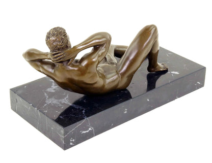 décoration-sculpture-statue-bronze-gay-homme-nu-intégrale-sexe