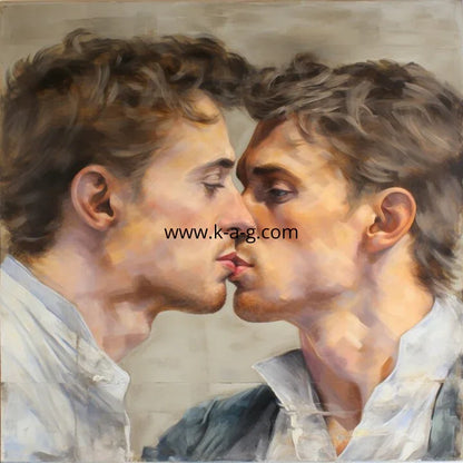 art-érotique-peinture-huile sur toile-originale-portrait-homme miroir - Kikooyou Art Gallery - Kikooyou Art Gallery