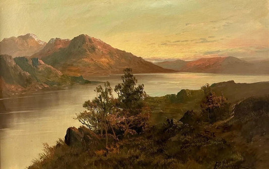 Francis E Jamieson (début XXe siècle) : paysage, huile sur toile