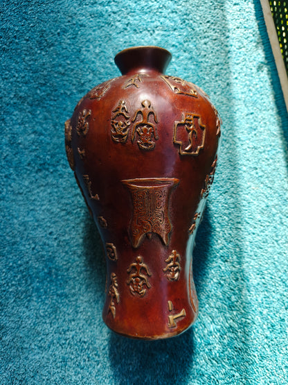 vase asiatique bronze