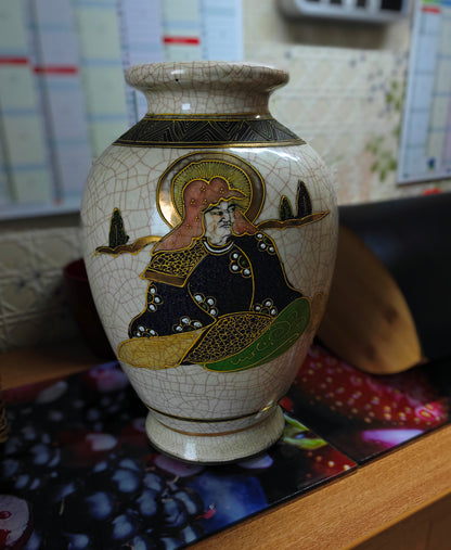 ceramic vase flower pattern