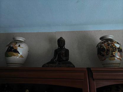 ceramic vase flower pattern