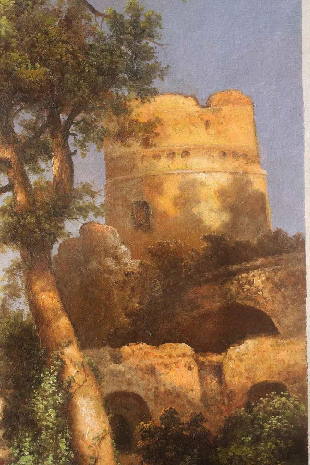 paysage campagne d'après Thomas Moran huile sur toile - Kikooyou Art Gallery - Kikooyou Art Gallery