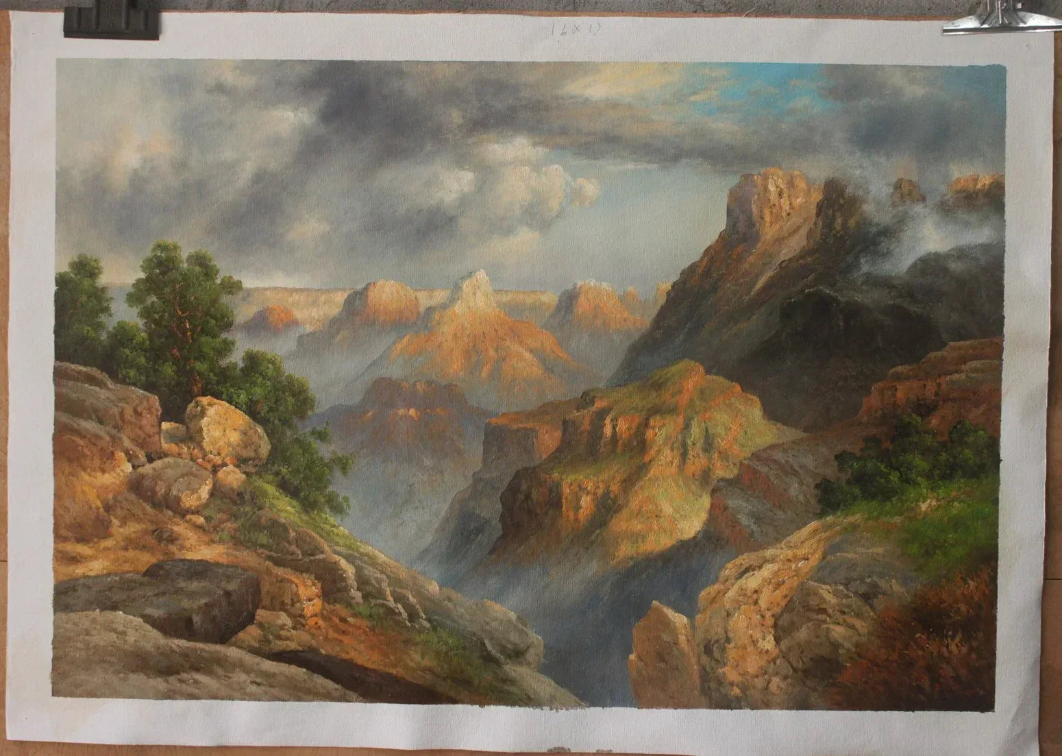 paysage Grand Canyon d'après Thomas Moran huile sur toile - Kikooyou Art Gallery - Kikooyou Art Gallery