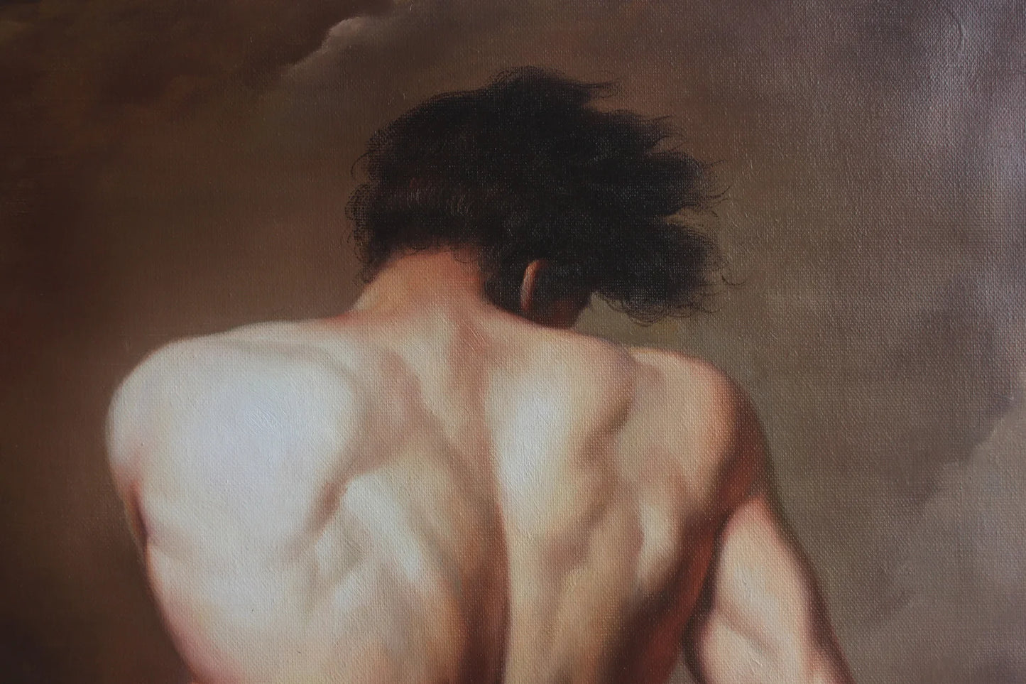 Huile sur toile Jacques Louis David Nu masculin dit Patrocle - Oil on canvas Jacques Louis David Male Nude known as Patroclus