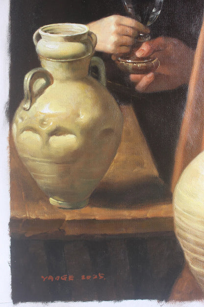 Le vendeur d'eau par Diego Velasquez peinture à l'huile sur toile- The Water Seller By Diego Velasquez 24″x32″ oil painting on canvas