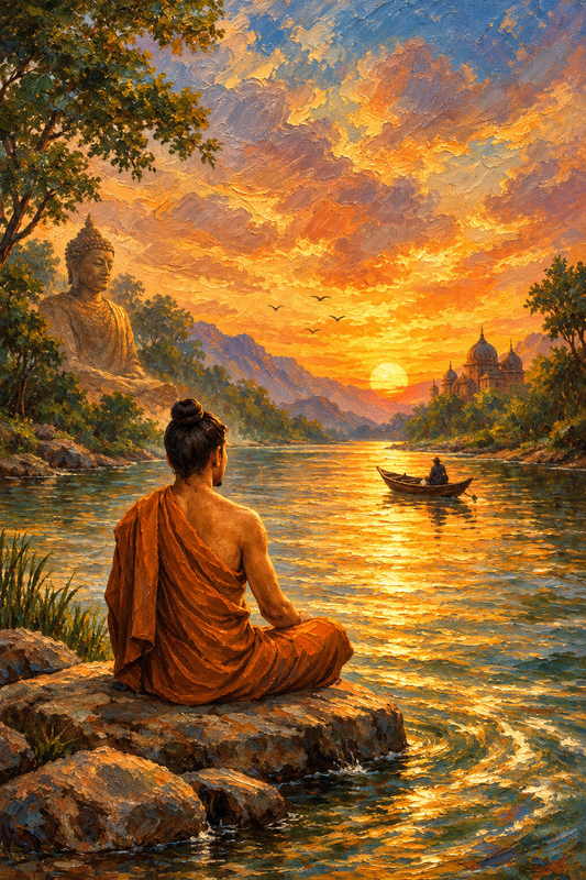 peinture huile sur toile faite sur commande - PORTRAIT SIDDHARTHA