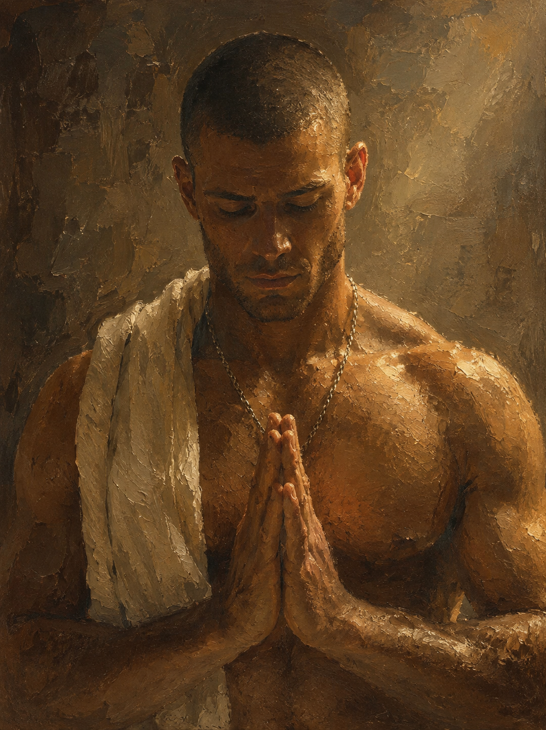 peinture huile sur toile faite sur commande - PORTRAIT PRETRE AUTRE TEMPS