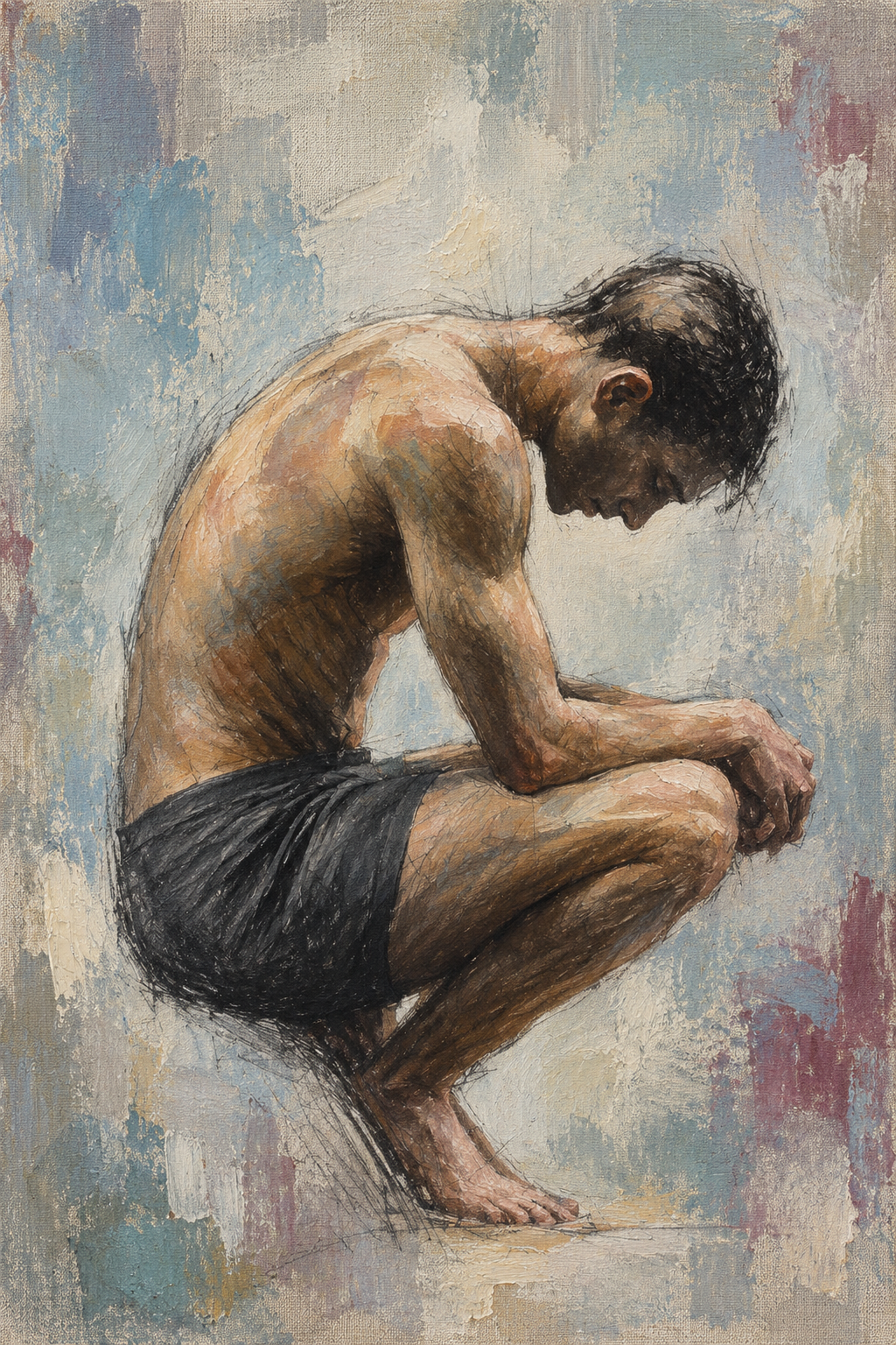 peinture huile sur toile faite sur commande - PORTRAIT BOGOSSE ASSIS