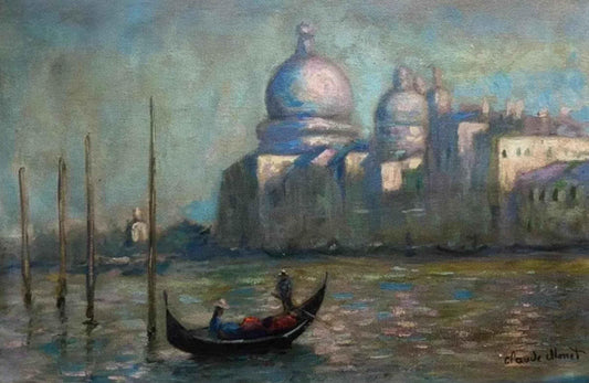 Venise d'après Claude Monet (fait à la main) Huile sur toile-Kikooyou Art Gallery - Kikooyou Art Gallery