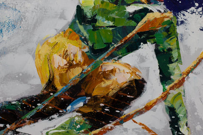 art-moderne-portrait-masculin-homme-skieur-neige-peinture-huile-toile