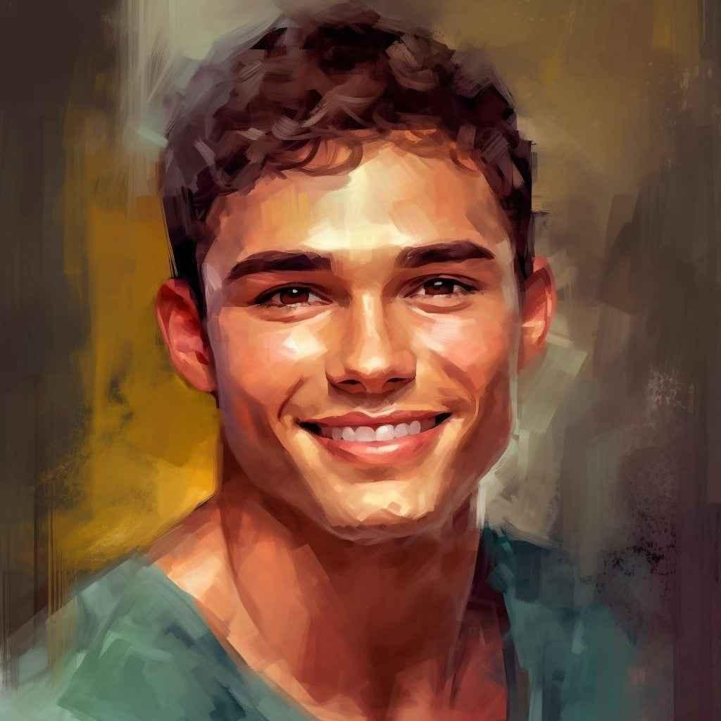 art-érotique-peinture-huile sur toile-originale-portrait-homme-Carlos- Kikooyou Art Gallery - Kikooyou Art Gallery