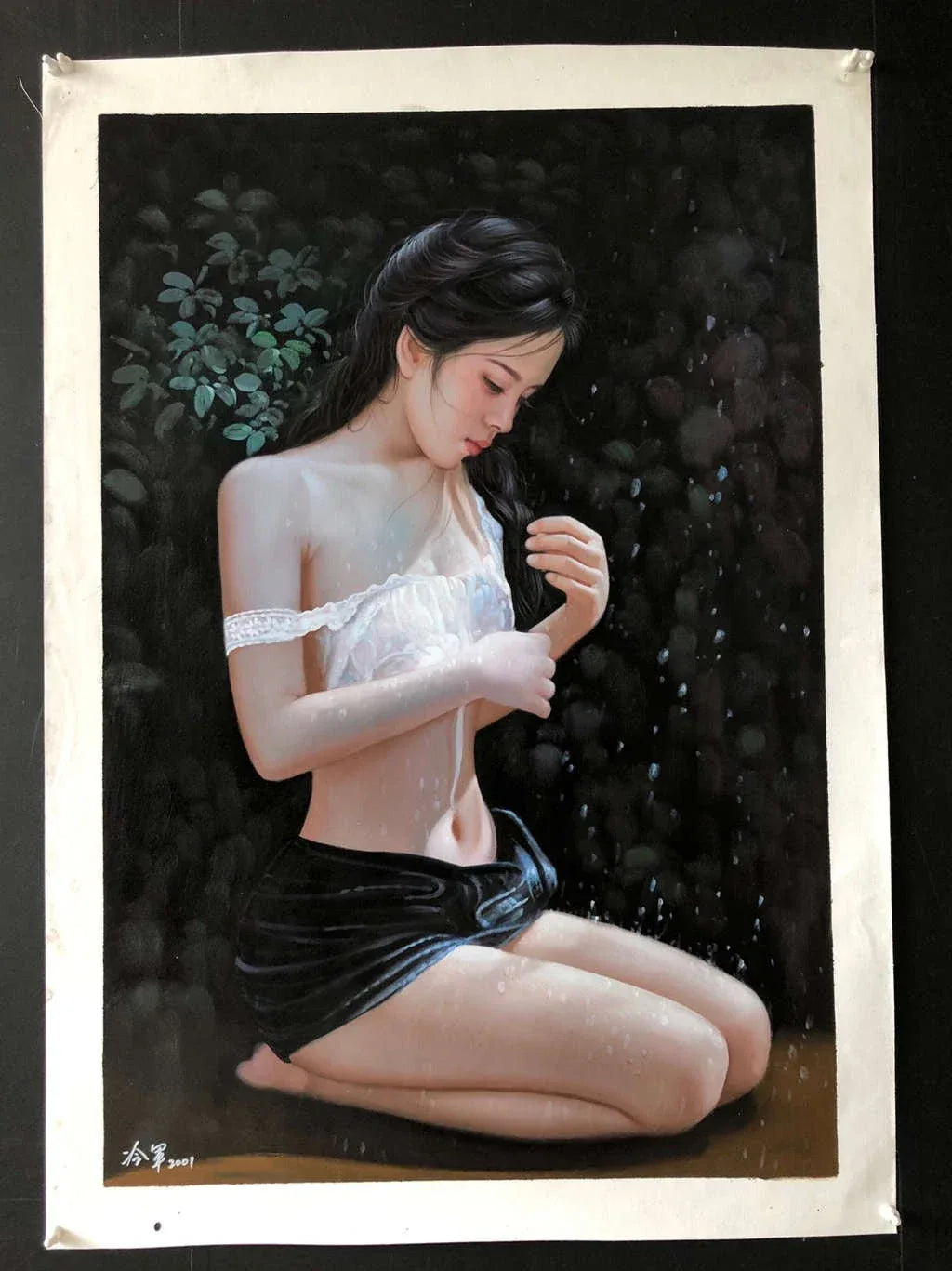 Peinture à l'huile chinoise sur toile peinte à la main belle femme dénudée par Leng Jun Kikooyou Art Gallery - Kikooyou Art Gallery
