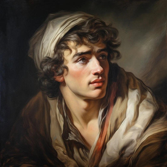 art-érotique-peinture-huile sur toile-originale-portrait-homme-bonnet - Kikooyou Art Gallery - Kikooyou Art Gallery