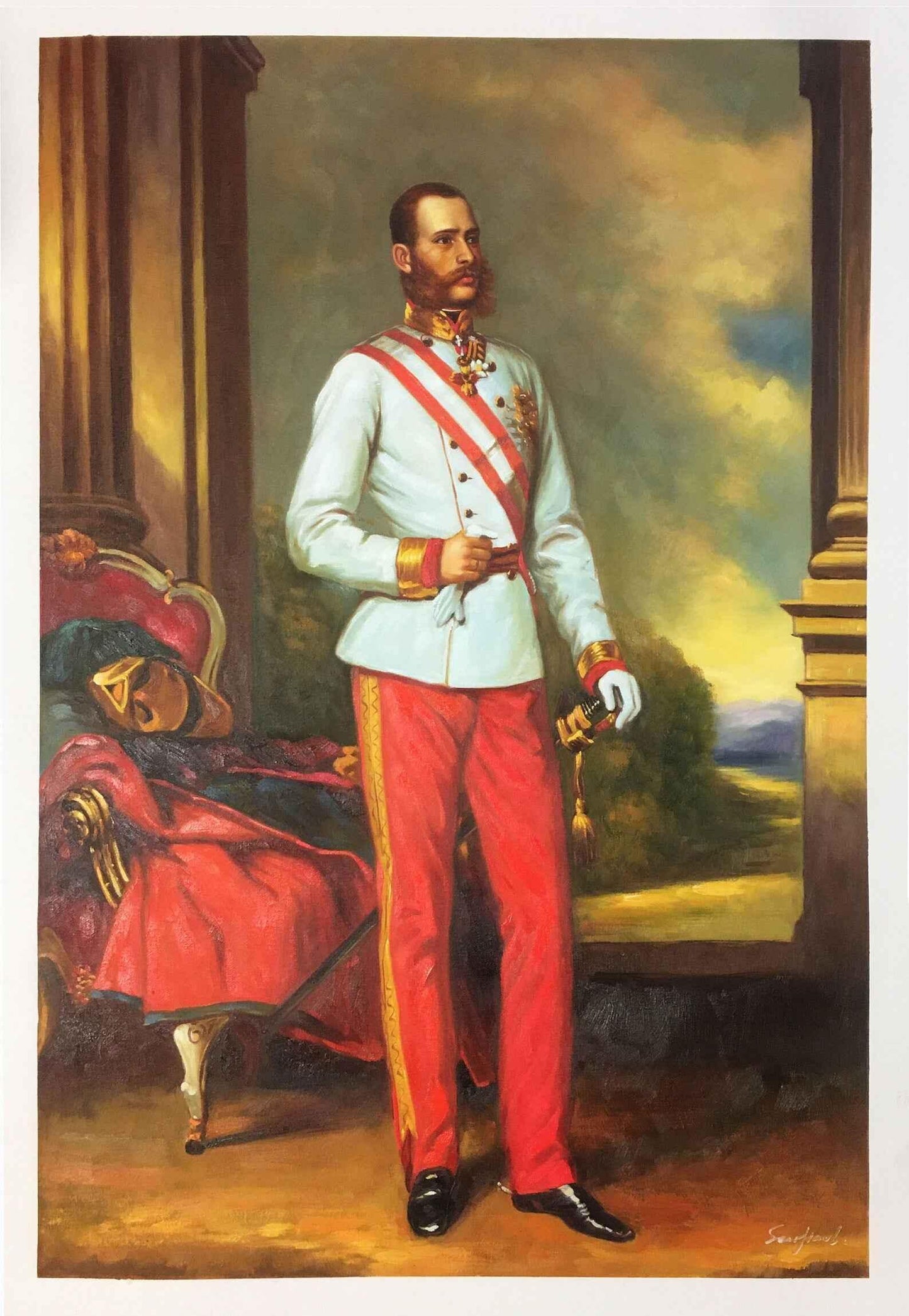 portrait Peinture à l'huile François Joseph d'Autriche - Kikooyou Art Gallery - Kikooyou Art Gallery