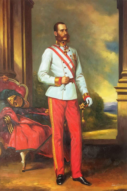 portrait Peinture à l'huile François Joseph d'Autriche - Kikooyou Art Gallery - Kikooyou Art Gallery