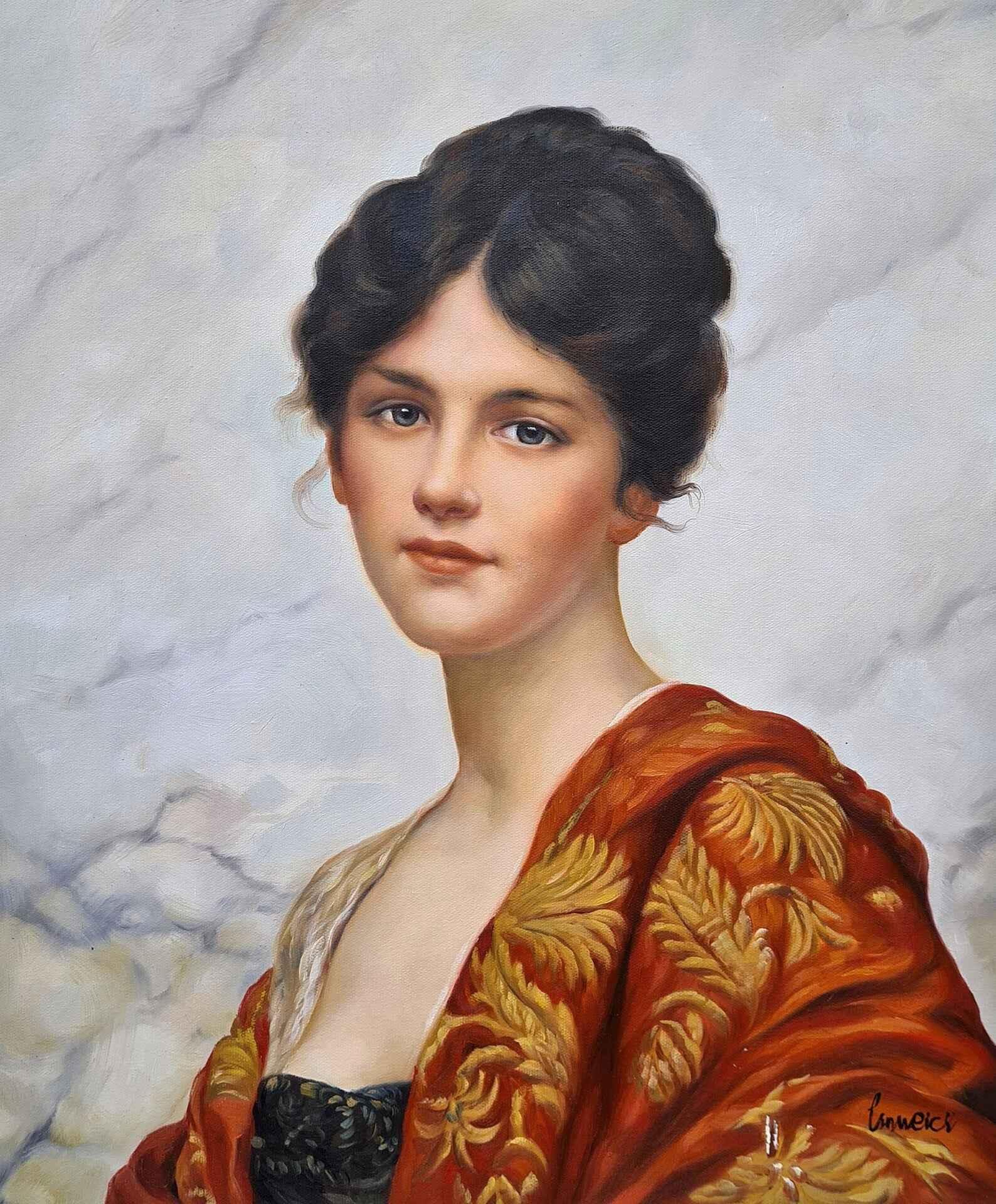 d'après William Clarke Wontner - Esme 50 x 60 cm Huile sur toile faite à la main - Kikooyou Art Gallery - Kikooyou Art Gallery