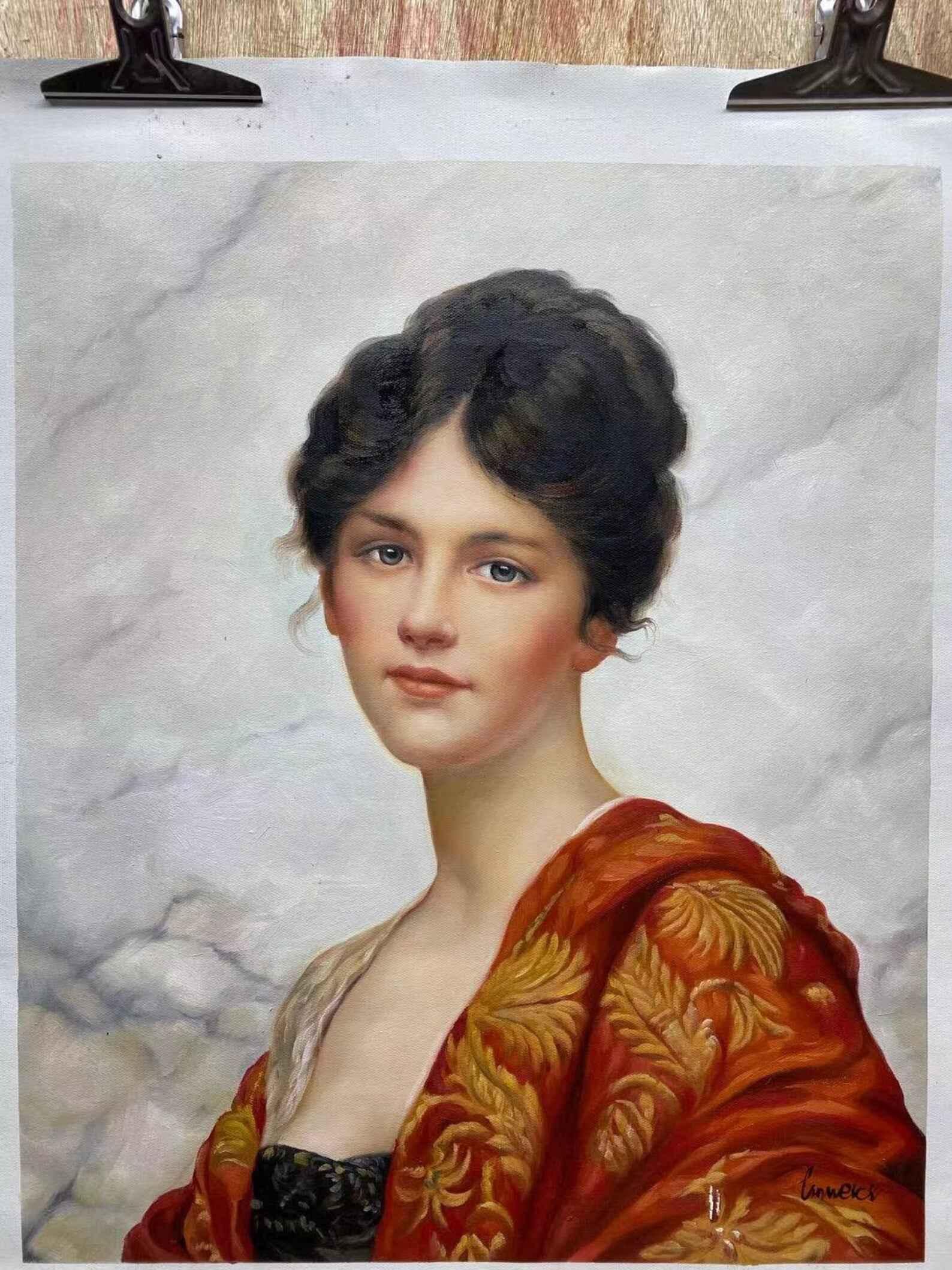 d'après William Clarke Wontner - Esme 50 x 60 cm Huile sur toile faite à la main - Kikooyou Art Gallery - Kikooyou Art Gallery