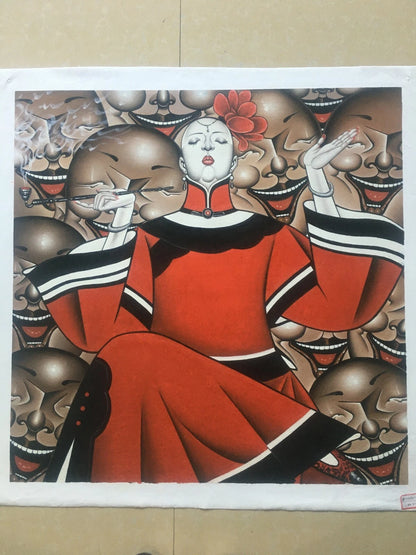 art surrealiste fumeuse opium tableau peinture huile sur toile - Kikooyou Art Gallery 2