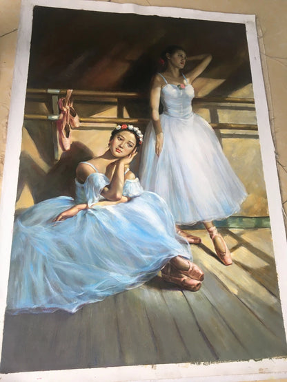 danseuse classique ballerines huile sur toile - Kikooyou Art Gallery