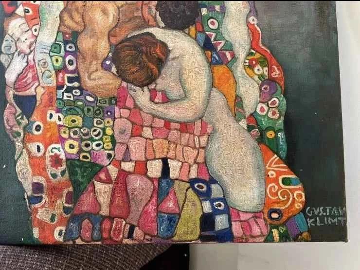la vie d'après Klimt tableau peinture huile sur toile-Kikooyou Art Gallery - Kikooyou Art Gallery