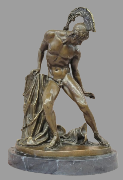Achille Sculpture Statue en Bronze Achille héros grec Sculpture figure de dieu antique 6 Kikooyou Art Gallery