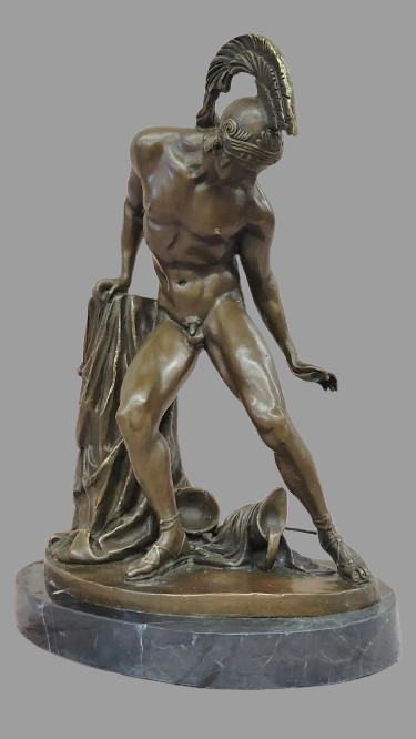 Achille Sculpture Statue en Bronze Achille héros grec Sculpture figure de dieu antique 6 Kikooyou Art Gallery