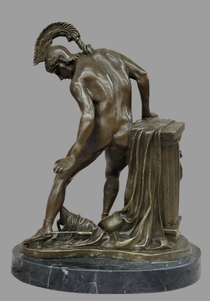 Achille Sculpture Statue en Bronze Achille héros grec Sculpture figure de dieu antique 6 Kikooyou Art Gallery