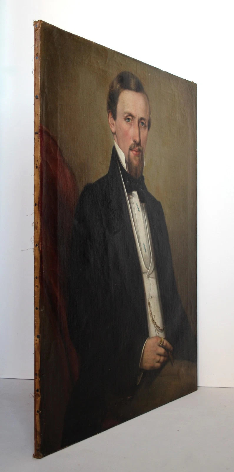 Portrait d'homme Biedermeier portrait d'un homme élégant au cigare 19ème Jh - Kikooyou Art Gallery