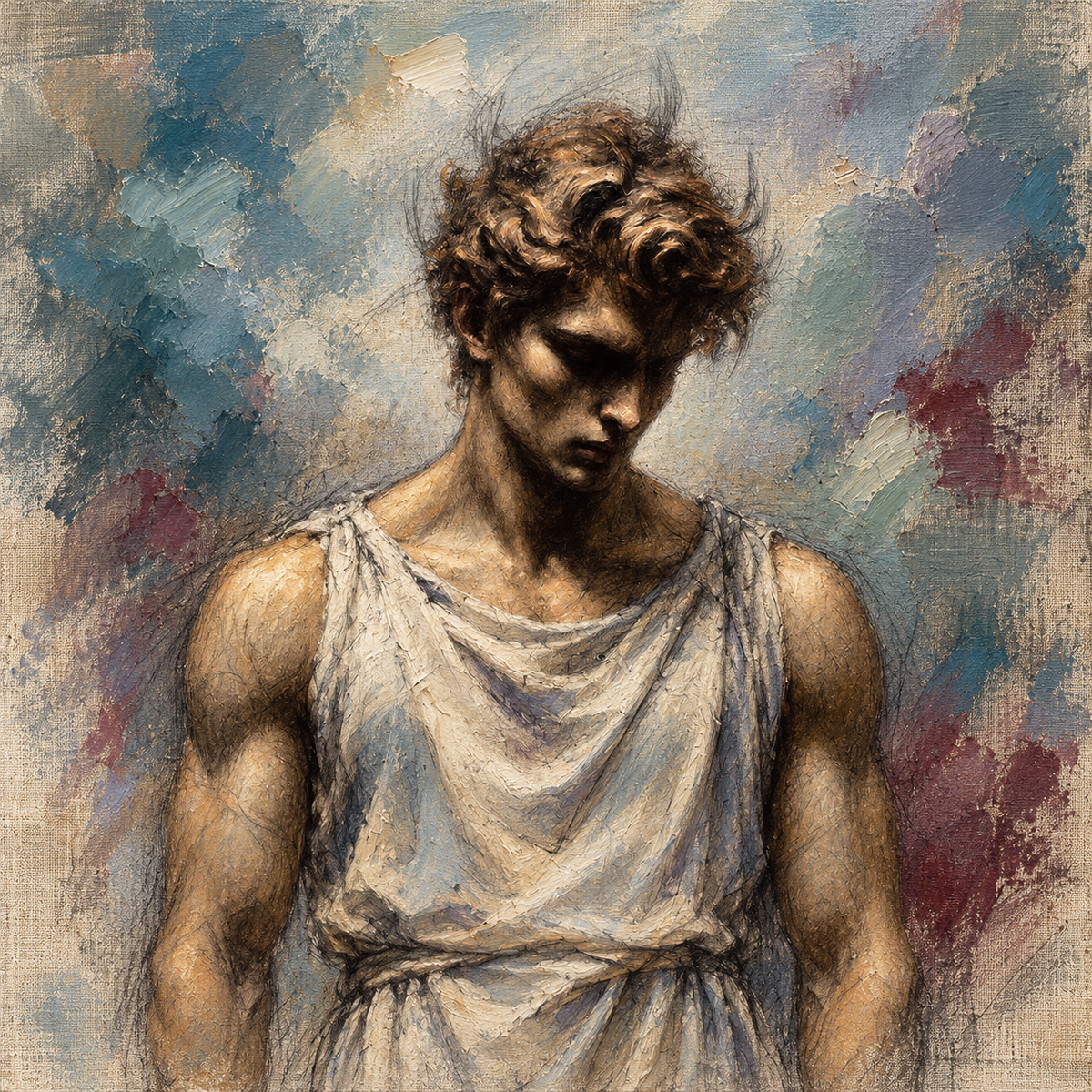 peinture huile sur toile faite sur commande - PORTRAIT BOGOSSE