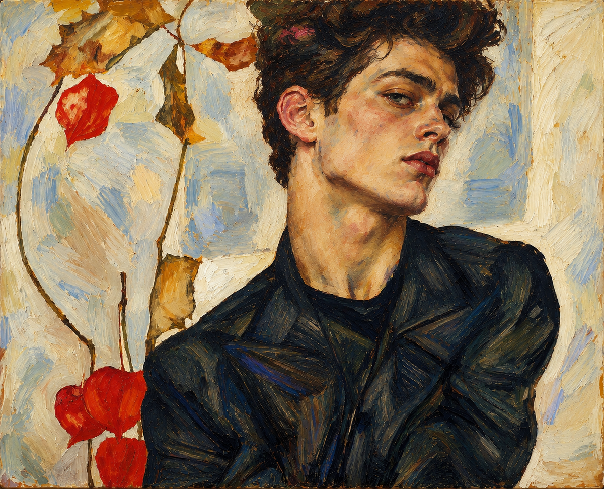peinture huile sur toile faite SUR COMMANDE - PORTRAIT BOGOSSE EGON