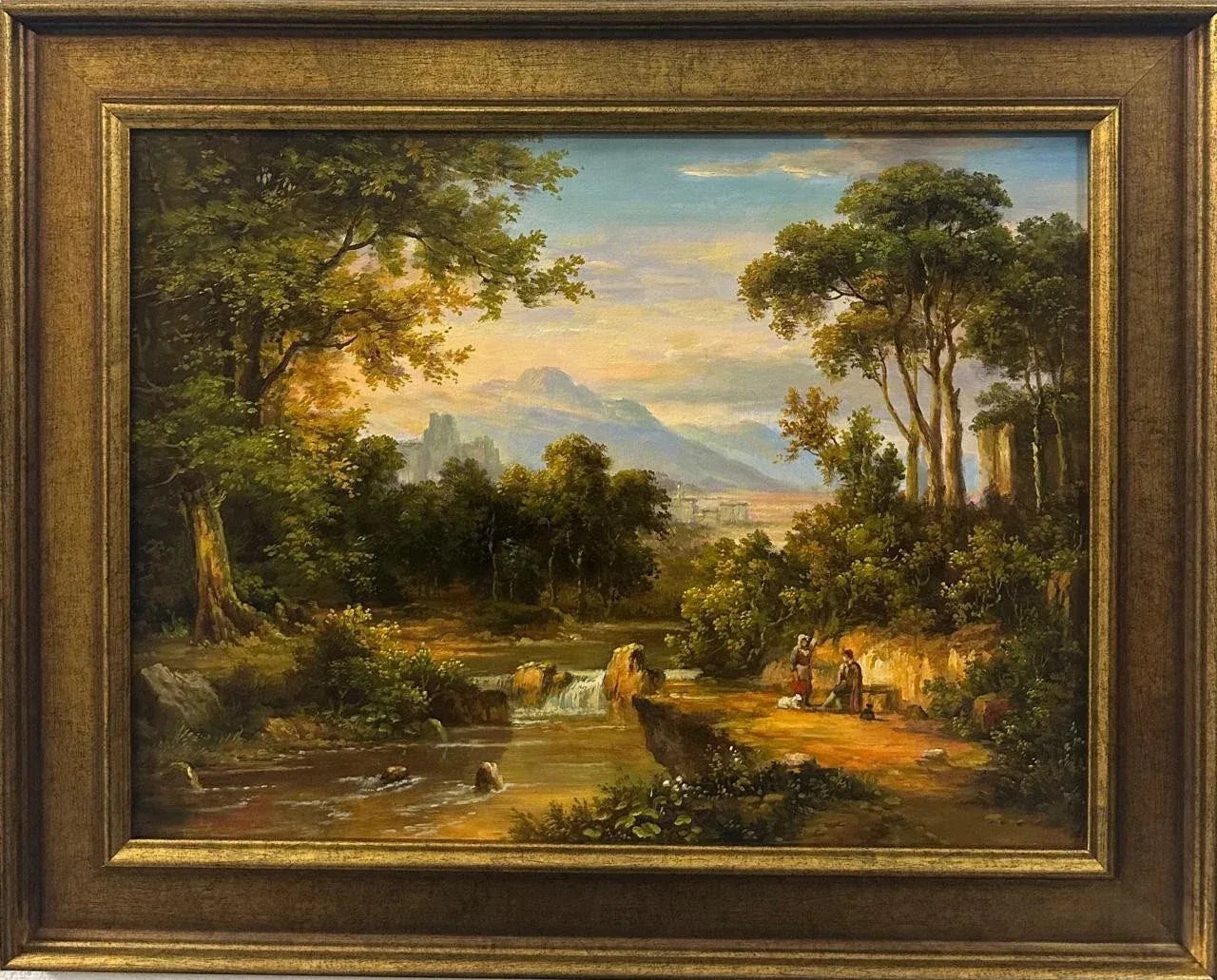 Tableau contemporain : Beau paysage classique, huile sur toile - Kikooyou Art Gallery - Kikooyou Art Gallery