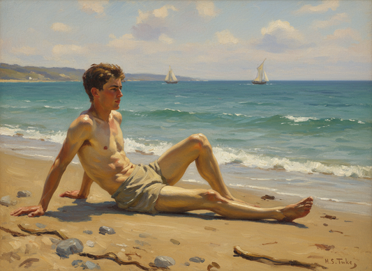 peinture huile sur toile faite sur commande - SCENE EROTIQUE A LA PLAGE