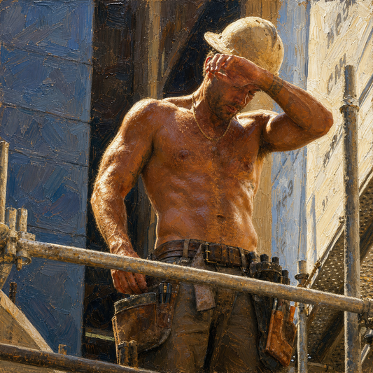 peinture huile sur toile faite sur commande - OUVRIER