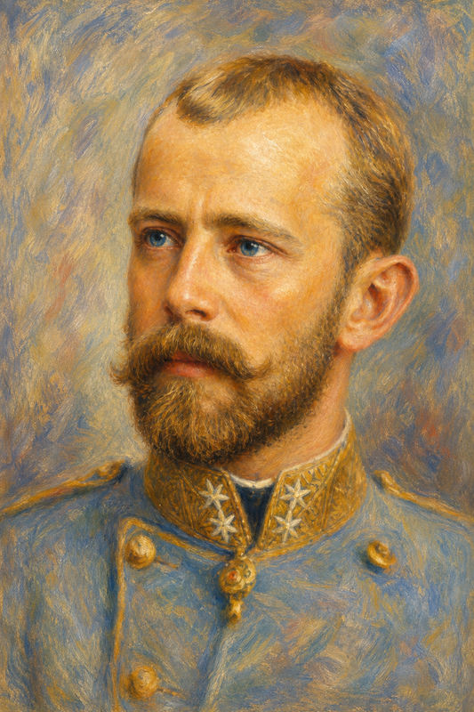 peinture huile sur toile faite sur commande - portrait HABSBOURG DINASTIE - RODOLPHE